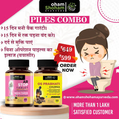 Oham Shoham Ayurveda’S Os Prabhati Churn & Oham Shoham Ayurveda’S Ar Stop Tablet