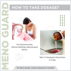 Oham Shoham Ayurveda’S OS MENO GAURD SYRUP For Dysmenorrhea,Uterine bleeding, Adenomyosis Uterus.