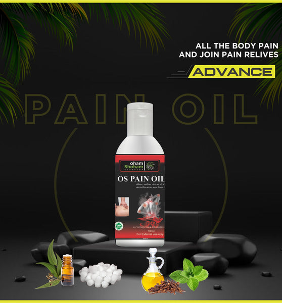 Oham Shoham Ayurveda’S OS PAIN OIL For all body pain and joint pain.